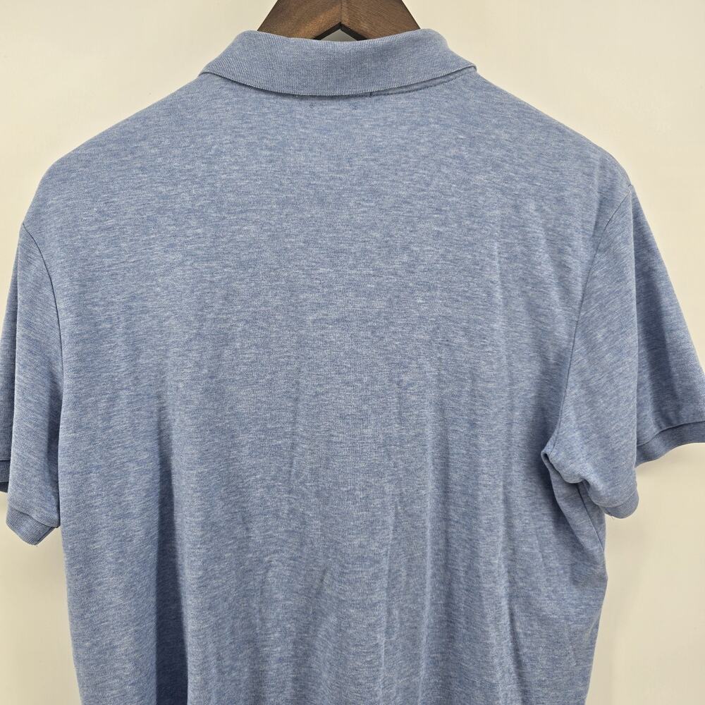Polo Ralph Lauren Golf Shirt Mens Medium Blue Pima Soft Touch Logo Tennis Sport - Picture 6 of 6